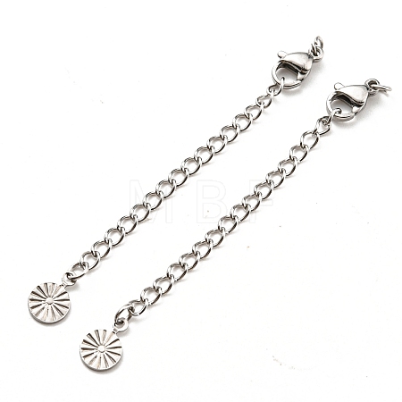 Tarnish Resistant 304 Stainless Steel Curb Chain Extender STAS-G310-09P-1