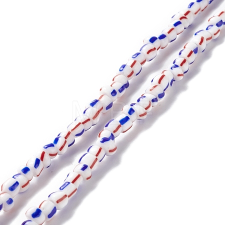 Handmade Lampwork Beads Strands BLOW-K001-01B-10-1