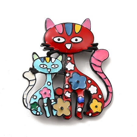 Alloy Enamel Brooches JEWB-P013-18EB-1