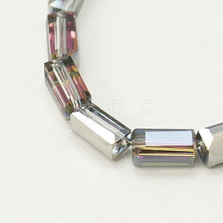Electroplate Glass Beads EGLA-J023-8x4mm-03-1