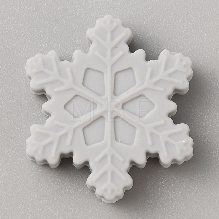 Snowflake Food Grade Eco-Friendly Silicone Beads SIL-SZC0006-03A-1