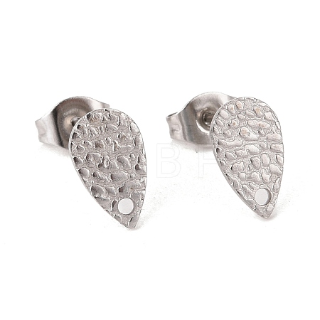 Non-Tarnish 304 Stainless Steel Stud Earring Findings STAS-O119-29P-1