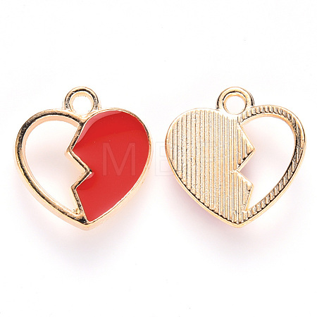 Alloy Enamel Charms X-ENAM-S121-044-1