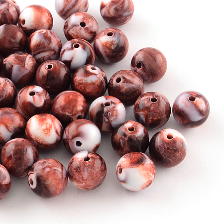 Opaque Acrylic Beads SACR-R853-8mm-211-1