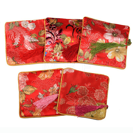 Retro Square Cloth Zipper Pouches CON-PW0001-095B-1