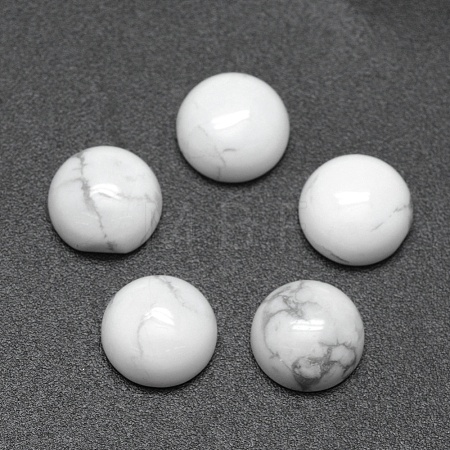 Synthetic Howlite Cabochons G-E492-H-12-1
