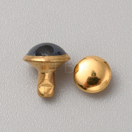 Round Brass Semi-Tublar Rivets FIND-WH0423-44J-1