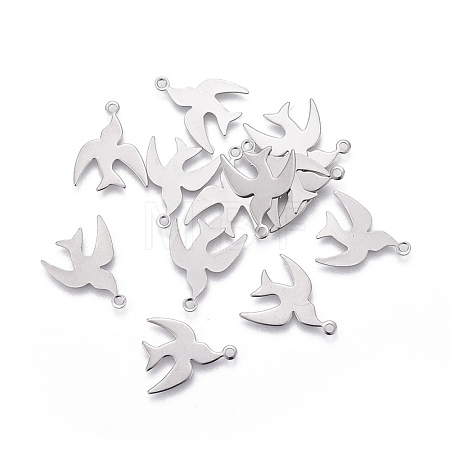 Tarnish Resistant 304 Stainless Steel Charms X-STAS-P236-14P-1