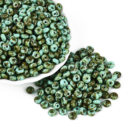 Picasso Glass Seed Beads SEED-N010-01F-1