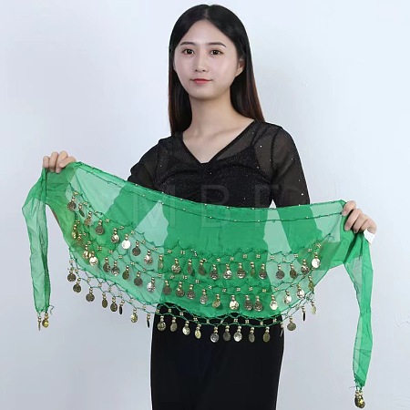72 Coin Sequins Gauze Belly Dance Waist Belt WGF3D8F-12-1