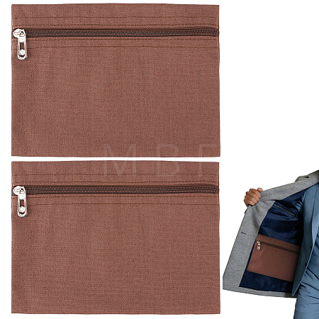 Cloth Zipper Jewelry Bag Gift Pouches ABAG-WH0040-53G-1