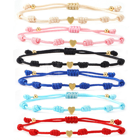 Adjustable Nylon Cord Braided Bracelets AN6953-7-1