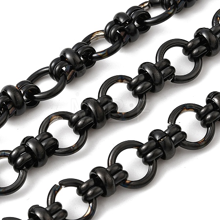 304 Stainless Steel Ring Link Chains CHS-K024-15EB-1