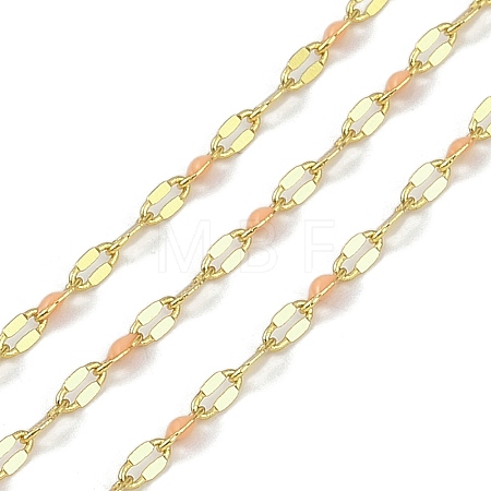 Rack Plating Brass Dapped Chains AJEW-Q153-02G-15-1