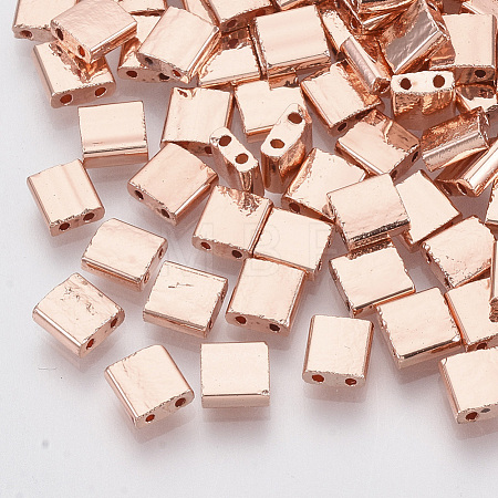 Electroplate Glass Seed Beads SEED-S023-20C-07-1