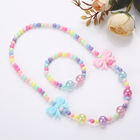 Plastic Beaded Necklaces & Beaded Bracelets WG32877-09-1