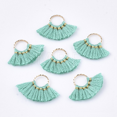 Polycotton(Polyester Cotton) Tassel Pendants Decorations FIND-S302-11C-1