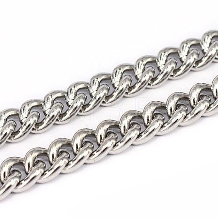 Tarnish Resistant 201 Stainless Steel Cuban Link Chains CHS-L001-51-2.5mm-1