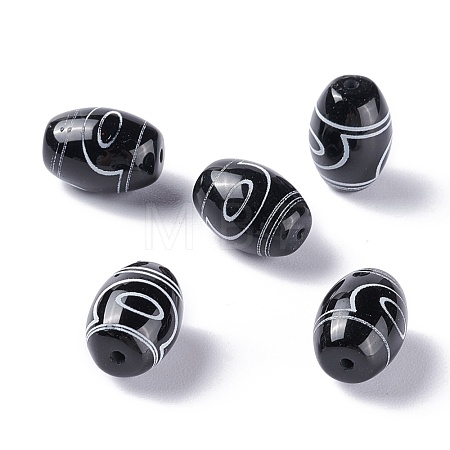 Tibetan Style dZi Beads TDZI-Z001-48-1