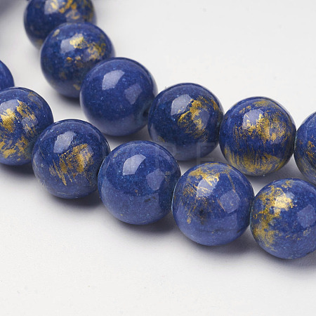 Natural Mashan Jade Beads Strands X-G-P232-01-G-10mm-1