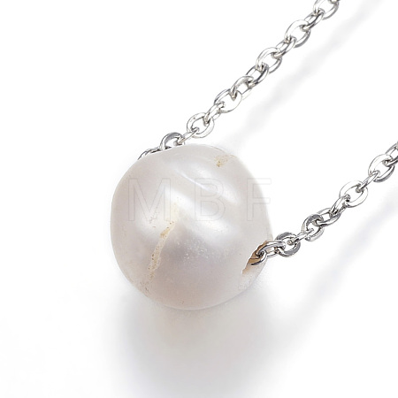 304 Stainless Steel Pendant Necklaces NJEW-H430-06P-1