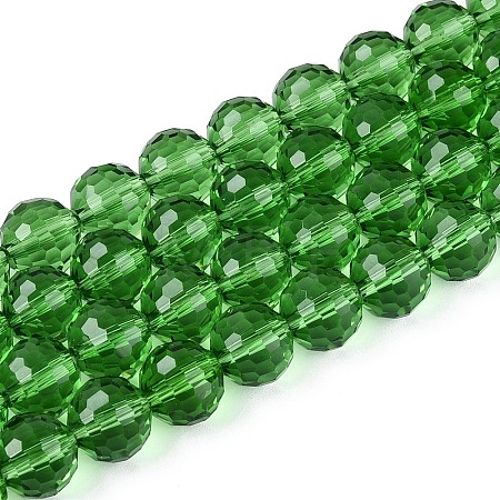 Transparent Glass Bead Strands GLAA-R095-10mm-30-1