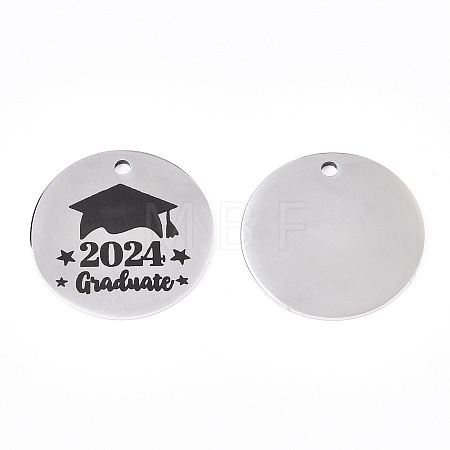 Non-Tarnish 201 Stainless Steel Pendants LS-STAS-T064-38P-25-1
