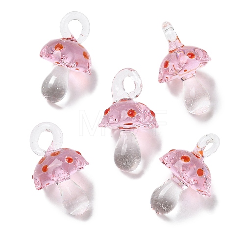 Handmade Lampwork Pendants LAMP-M021-01O-1