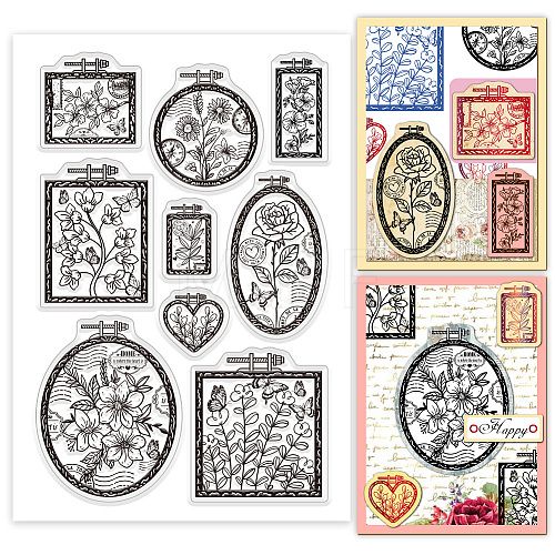 Custom PVC Plastic Clear Stamps DIY-WH0618-0046-1