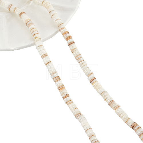  2 Strands Natural Freshwater Shell Beads Strands BSHE-NB0001-17-1