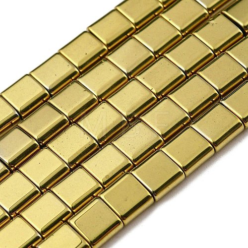 Electroplated Non-magnetic Synthetic Hematite Beads Strands G-C106-A02-16-1