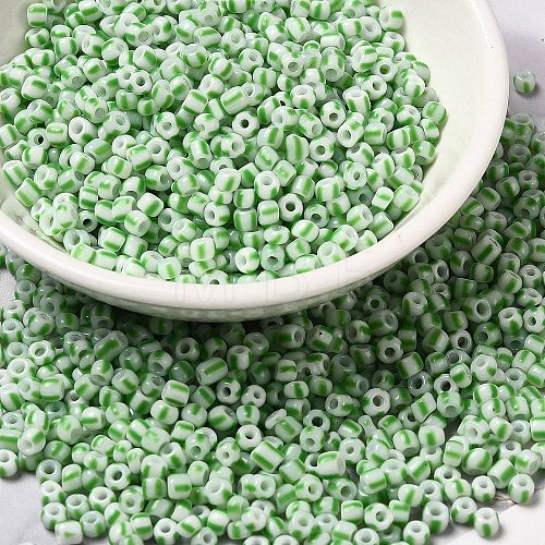 6/0 Opaque Colours Seep Glass Seed Beads SEED-F003-04A-06-1