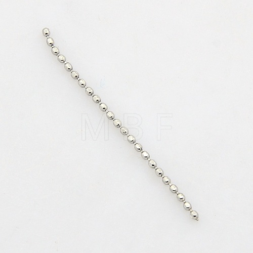 304 Stainless Steel Ball Chains X-CHS-A002B-F1.2mm-1
