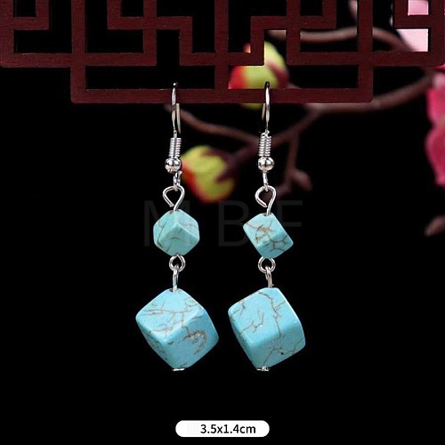 Turquoise Dangle Earrings for Women WG2299-14-1