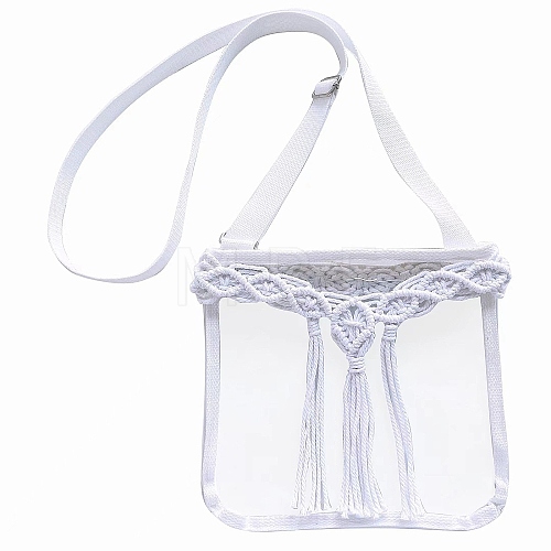 Transparent PVC Adjustable Crossbody Bags for Women MAKN-PW0001-105A-1