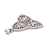 Non-Tarnish 304 Stainless Steel Hollow Pendants STAS-P313-04P-3