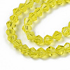 Faceted Bicone Glass Beads Strands EGLA-P017-3mm-05-3