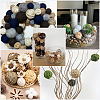 32Pcs 12 Styles Wicker Rattan Balls AJEW-SC0004-30-7