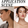 20Pcs 2 Colors 304 Stainless Steel Hoop Earrings EJEW-SC0001-84-6