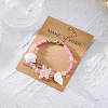 Alloy & Glass & Resin Shell Shape & Starfish Beaded Bracelets for Women WG1412B-02-1