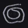 Transparent Glass Bead Strands X-GLAA-R095-8mm-15-2