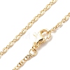 Brass Lumachina Chains Necklace for Women NJEW-P265-34G-1