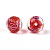 Handmade Foil Lampwork Beads LAMP-T021-33D-3