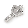 Brass Micro Pave Clear Cubic Zirconia Pendants KK-L238-22P-2