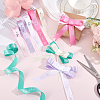 6Rolls 6 Colors Mother's Day Polyester Ribbon OCOR-PH0036-75B-4