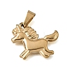 304 Stainless Steel Pendants STAS-G400-01G-02-1