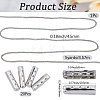 20Pcs Column Alloy Shoelace Buckle Connectors FIND-CY0001-95B-2