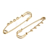 Ion Plating(IP) 304 Stainless Steel Safety Pins Brooch Findings STAS-K252-05B-G-2