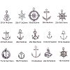Tibetan Silver Anchor & Helm Pendants TIBEP-PH0004-15AS-WH-3
