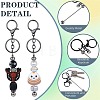 16Pcs Alloy Bar Beadable Keychain for Jewelry Making DIY Crafts KEYC-SZ0001-16B-3